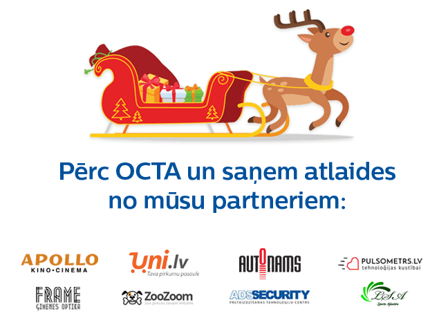 Pērc OCTA un saņem atlaides